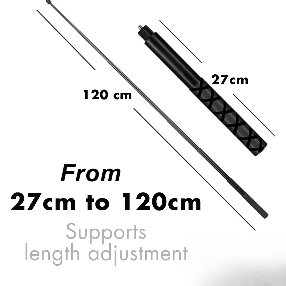 Invisible Selfie Stick for 360 Cameras | Lightweight Aluminum Extension Pole with 1/4 Mount | Compatible with Insta360 X5/ X4/X3, DJI Osmo 360 and GoPro Max