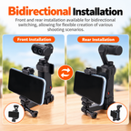 Mobile Holder Mount for Insta360 Luna Ultra | Dual Cold Shoe Extension | 3D Printed