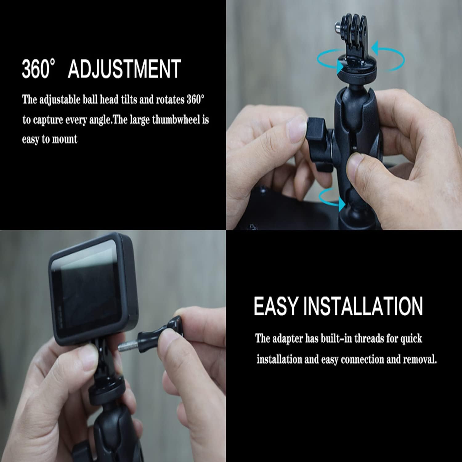 Insta360 suction mount, DJI Osmo Action mount