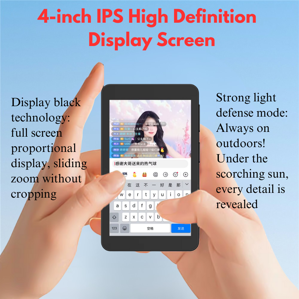 smartphone selfie screen with battery