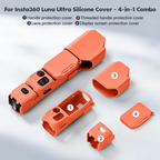 Silicone Protective Case for Insta360 Luna Ultra with Lens & Screen Guard