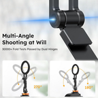 Magnetic Phone Tripod Mount with Cold Shoe & 1/4 Thread