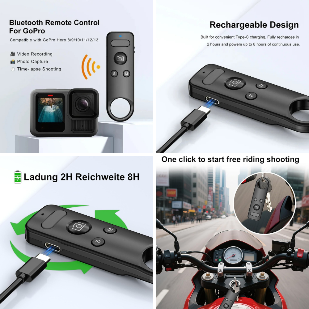 lightweight bluetooth remote for vlogging