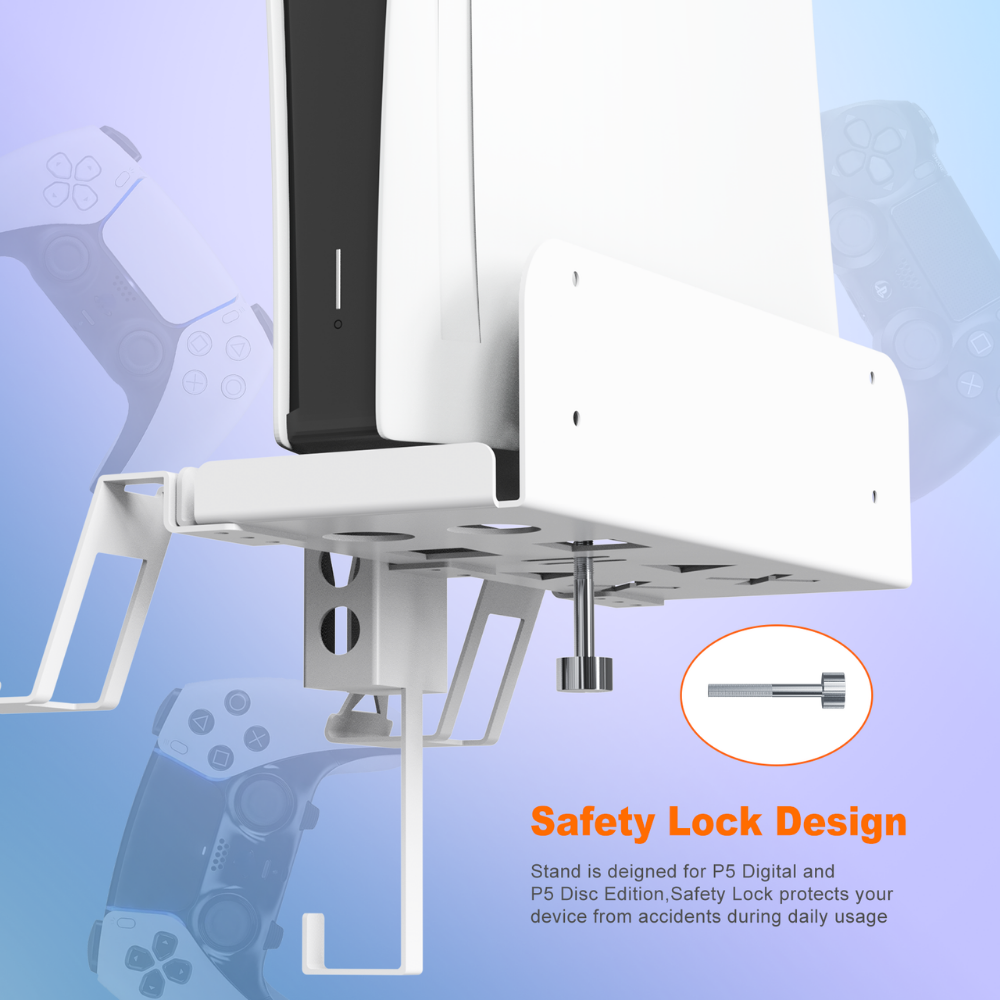 Magnetic charging wall mount for PS5