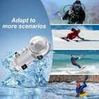 Crystal clear waterproof case for Insta360 X4 Air