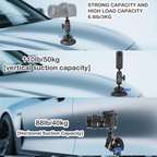 Heavy-duty air pump suction holder for camera stability