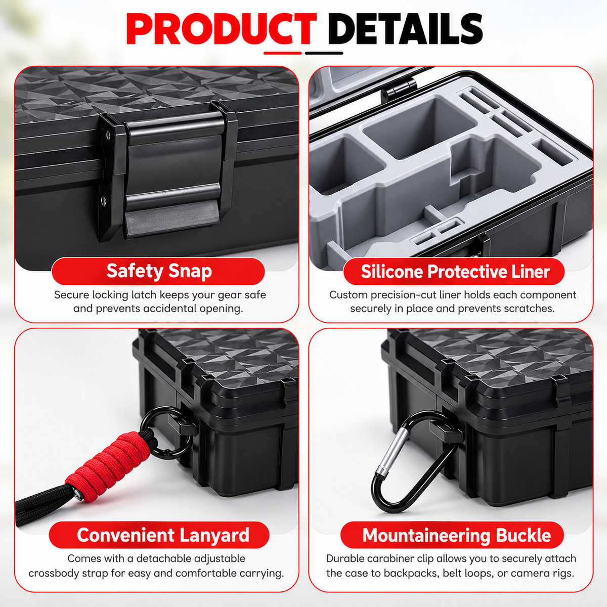Camera travel case with adjustable shoulder strap