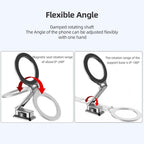 Foldable aluminum alloy phone mount with secure magnetic grip