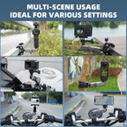 Insta 360 X4 Bike Handle bar mount for insta 360 cameras, dji osm o action 5 accessories mount for vlogging, gopro hero 13, gopro hero 12 action camera accessories for bike handlebar mount, motorcycle POV mount for insta 360 Camera, X3 Accessories, Action 5 pro mounts