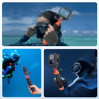 Lightweight waterproof floating stick for GoPro and DJI Osmo Action