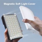 Compact dimmable RGB fill lamp for professional photo shoots