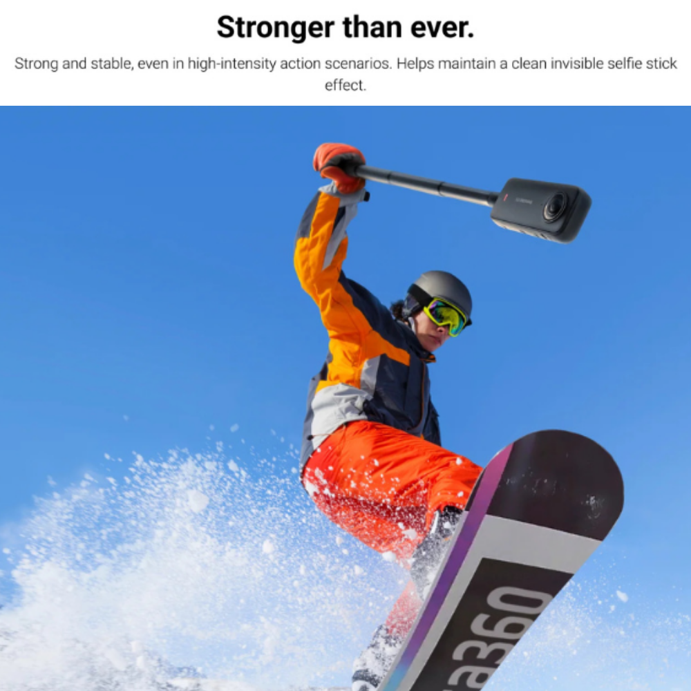 114cm selfie stick for action camera vlog