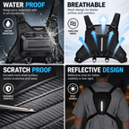 Breathable tactical vest bag for cycling hiking and travel use
