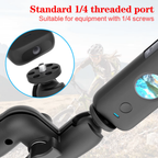 Super clamp camera mount for bike handlebars and tubular frames