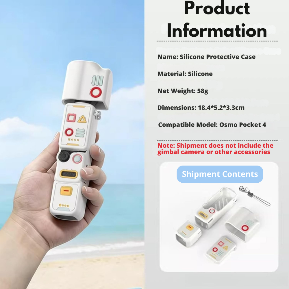 DJI Osmo Pocket 4 Silicone Case handle protection