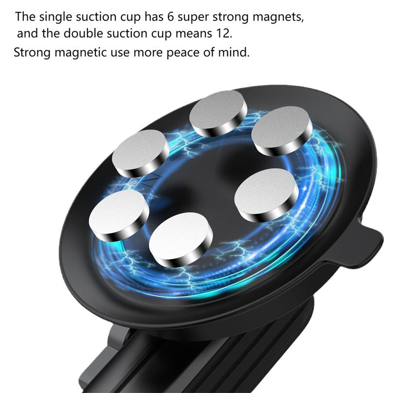 Windshield suction cup car mount for action cameras and mobile phones