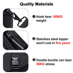Waterproof nylon camera bag with shockproof padded dividers