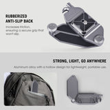 Camera mounting clip for hands-free shooting and travel use