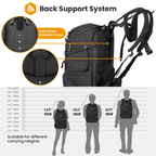 modular camera bag with 13 storage compartments