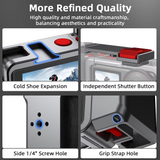 Magnetic handle grip mount for action vlogging setup