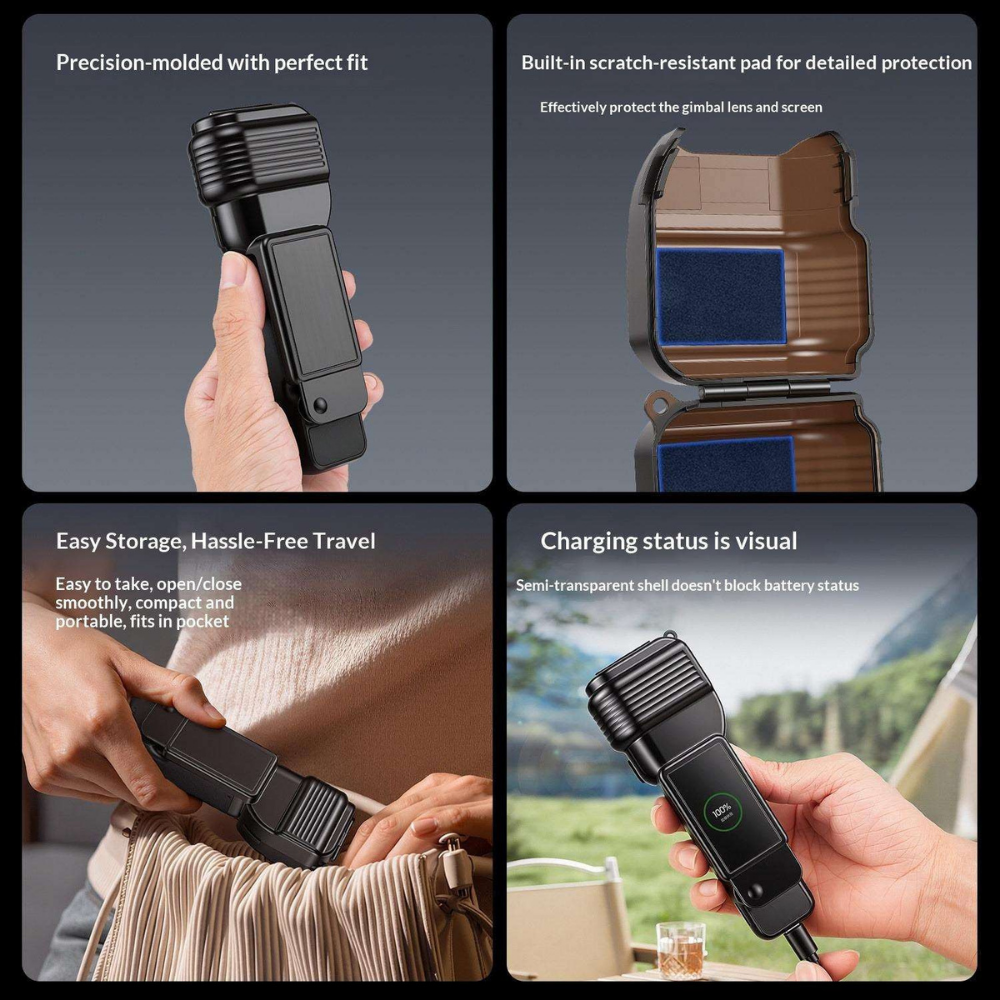 Lightweight PC camera case for Pocket 4