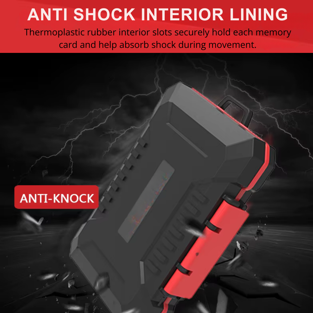 anti shock memory card protective case
