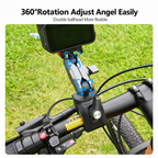 360 degree dual ball head camera clamp mount