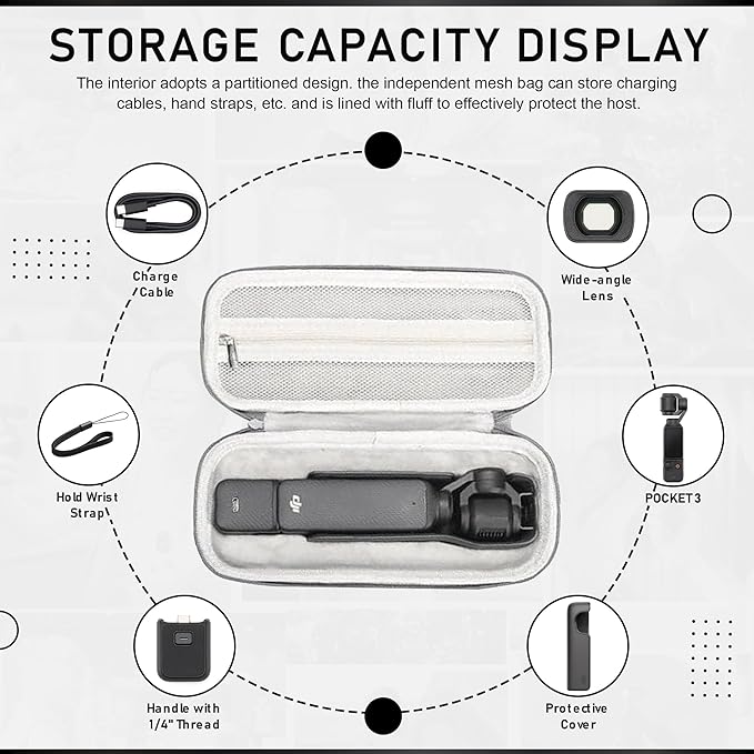Carrying Case for DJI OSMO Pocket 2 & Pocket 3