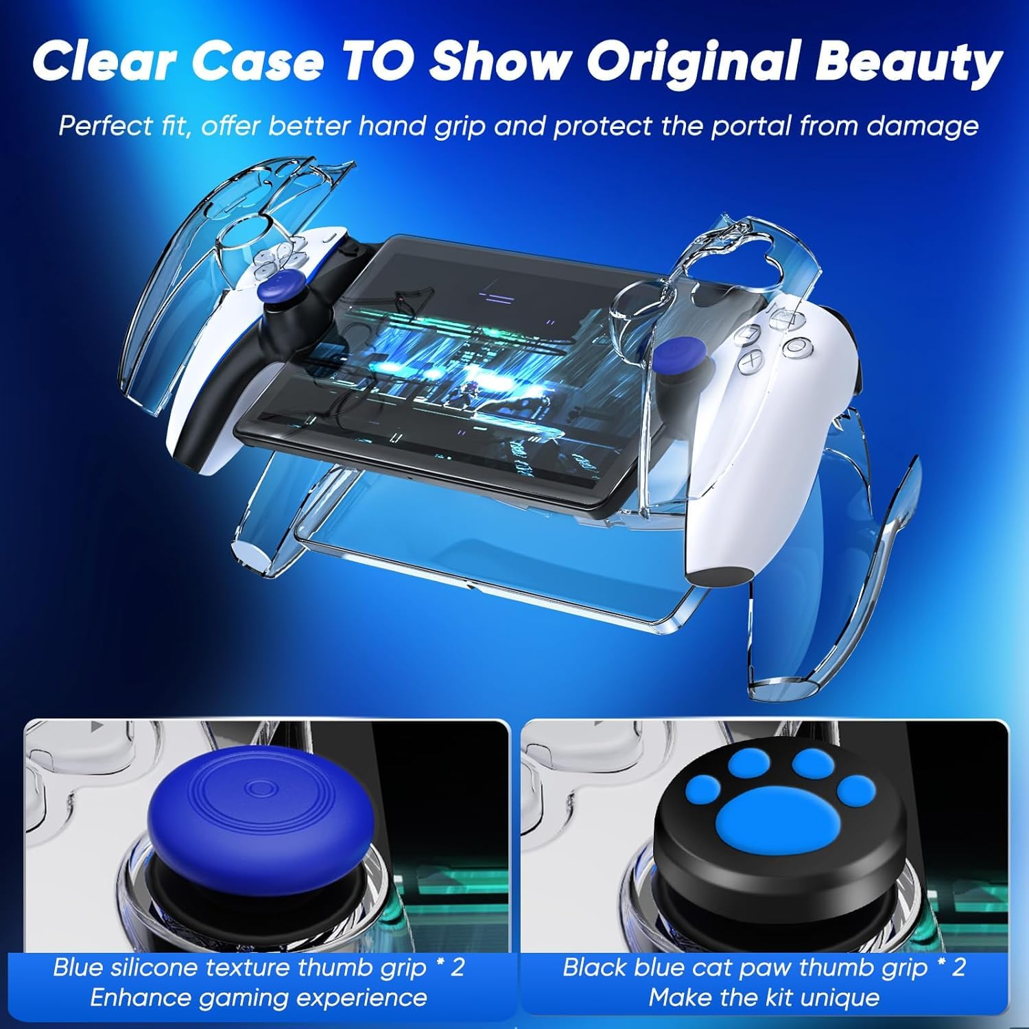 PS5 Portal carrying case with transparent protective cover