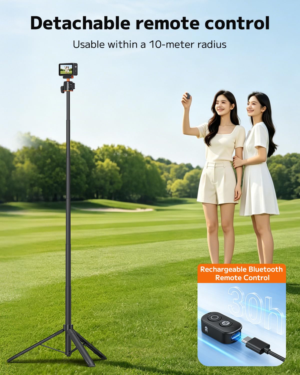 Selfie Stick Tripod for DJI Osmo Action 4