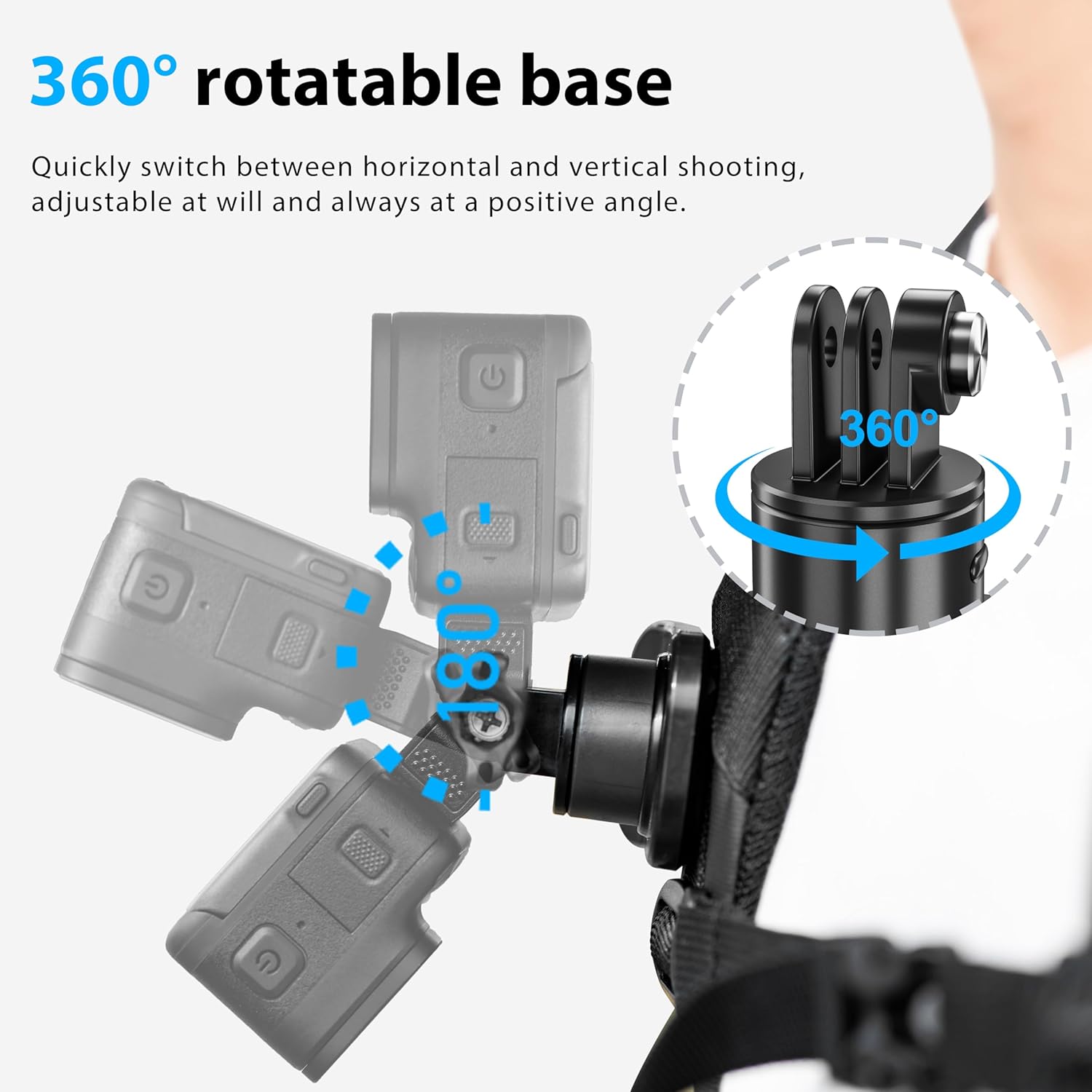 STARTRC 360° Rotation Backpack Clip Mount for DJI OSMO Pocket 3