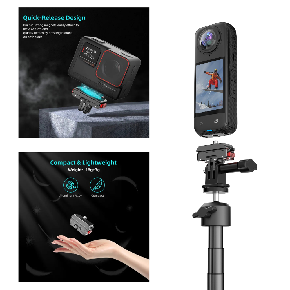 dual mount quick release camera adapter