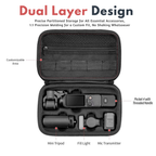 Pocket 4 camera organizer with shoulder strap