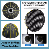 Easy setup softbox for Godox, Yongnuo, and Speedlite flashes