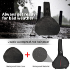 Triangle camera carry case with tripod holder and anti-theft buckles