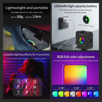 easy switch control rgb led fill light for video shooting