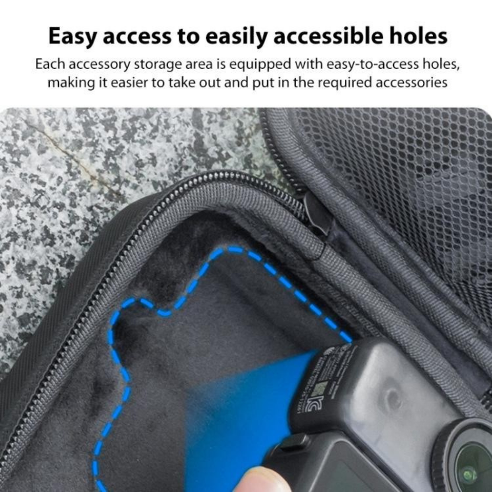Travel organizer pouch for DJI Osmo Nano and cables