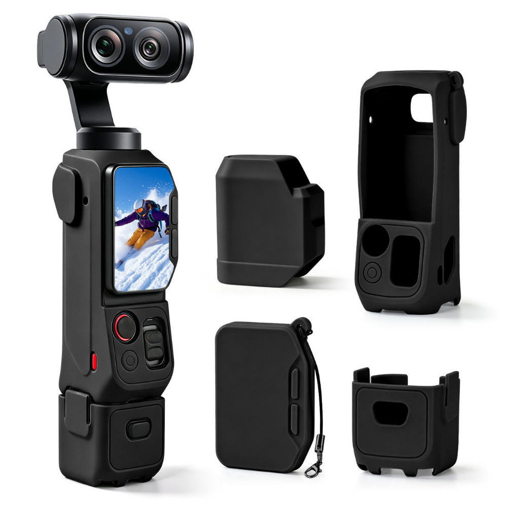 Silicone Protective Case for Insta360 Luna Ultra with Lens & Screen Guard