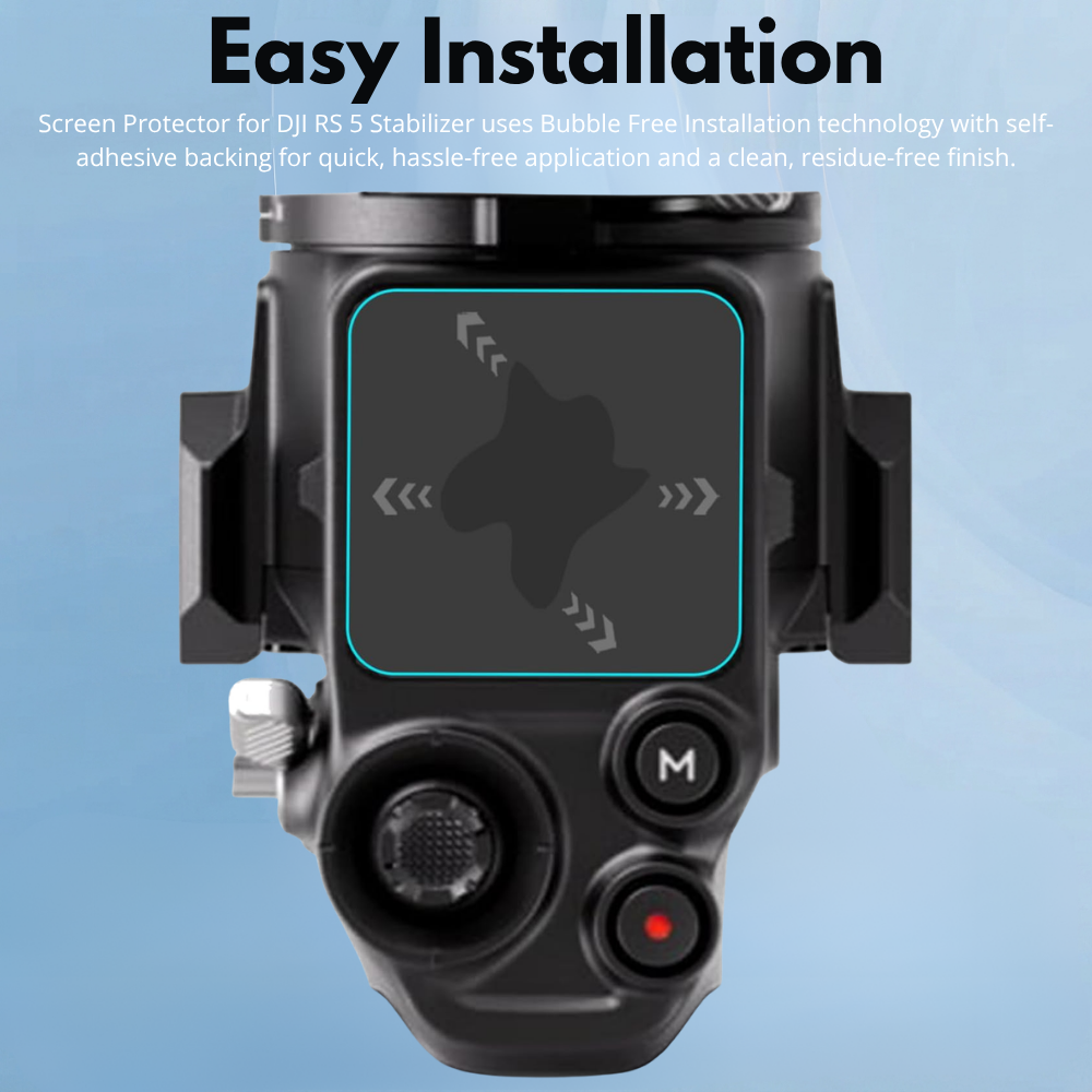 Scratch resistant glass for DJI RS 5 screen