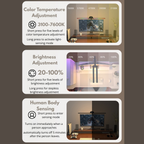 Energy-efficient LED desk lamp with touch control