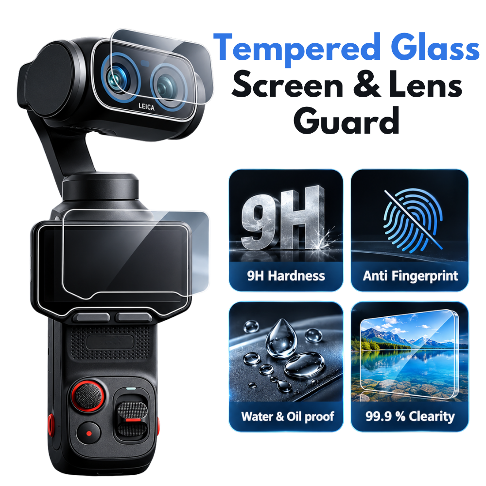 Tempered Glass Screen and Lens Guard for Luna Ultra