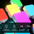 compact portable rgb video light for travel vlogging