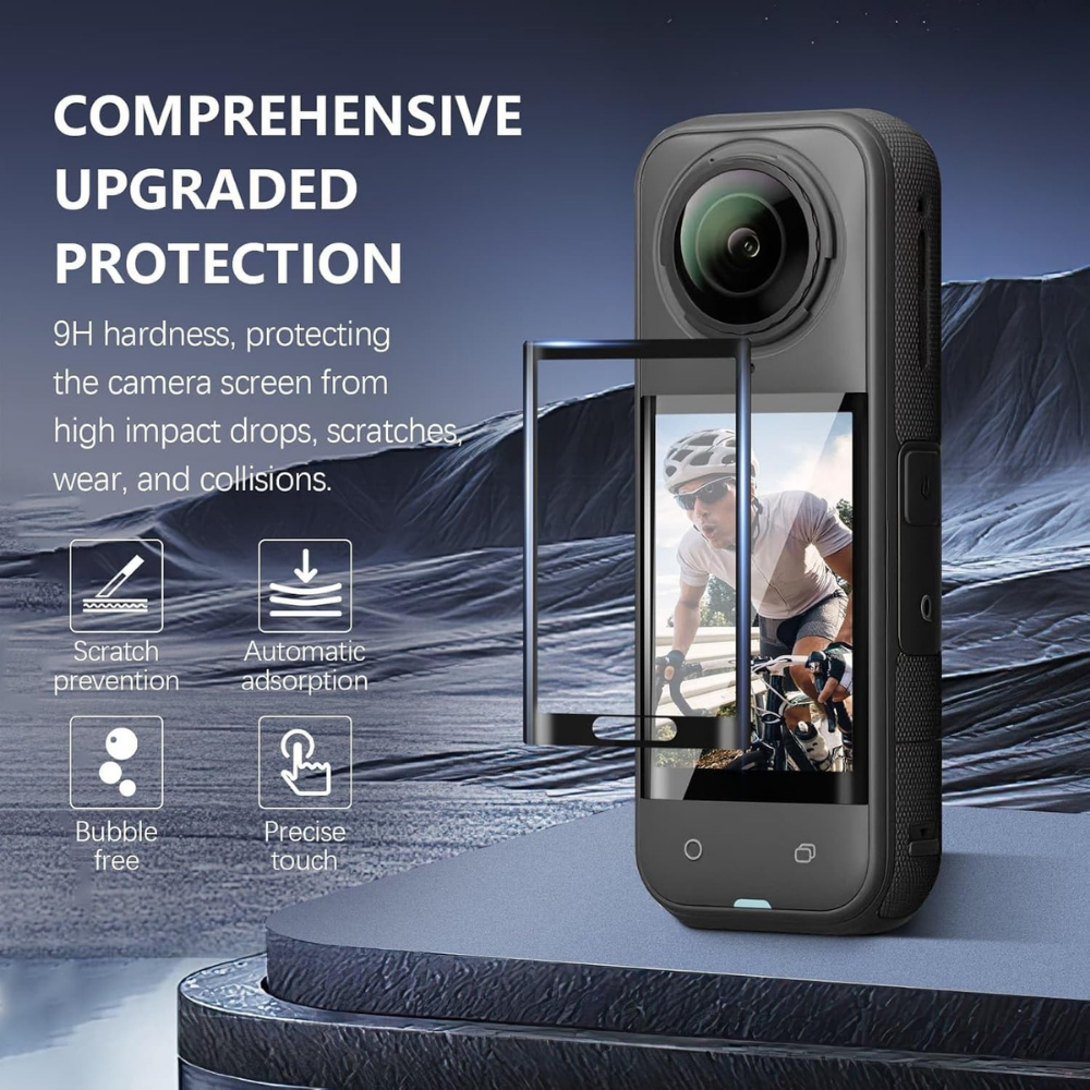 Tempered screen protector compatible with Insta360 X5 camera