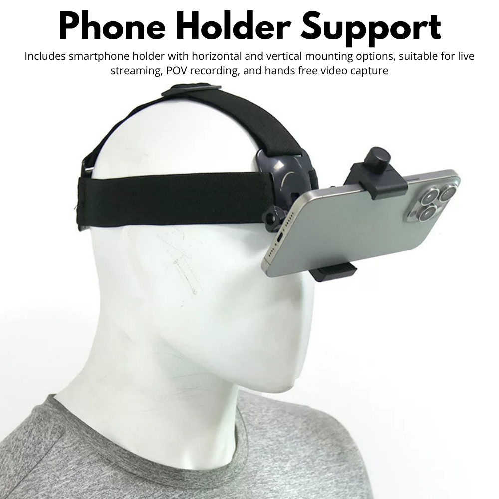 GoPro Hero head strap mount for vlogging recording
