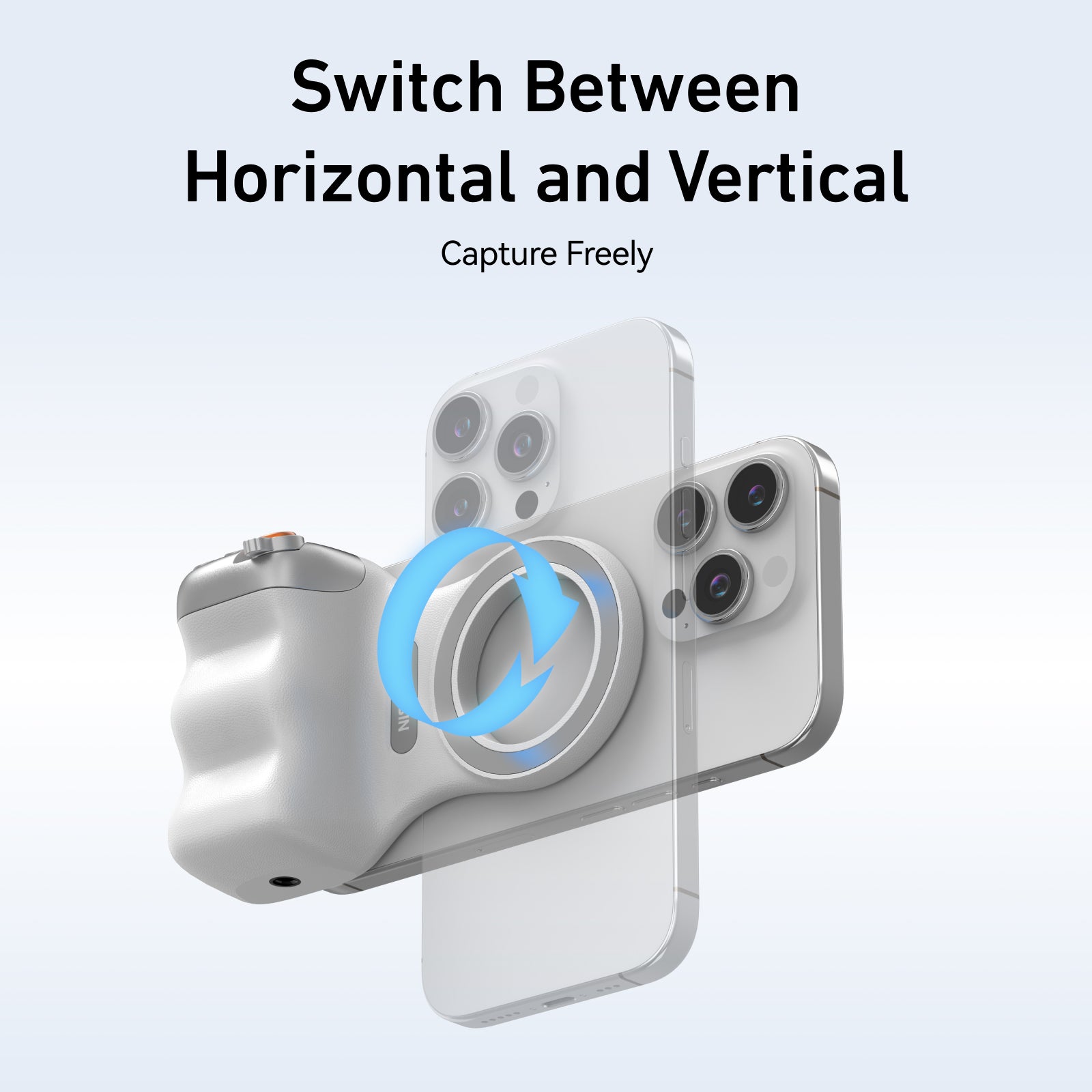 ShotGrip Magnetic Camera Grip with Wireless Shutter for Smartphones |  Telesin