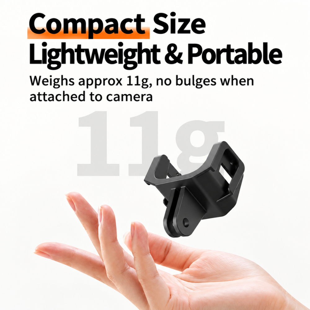 Luna Ultra accessory frame with dual cold shoe slots