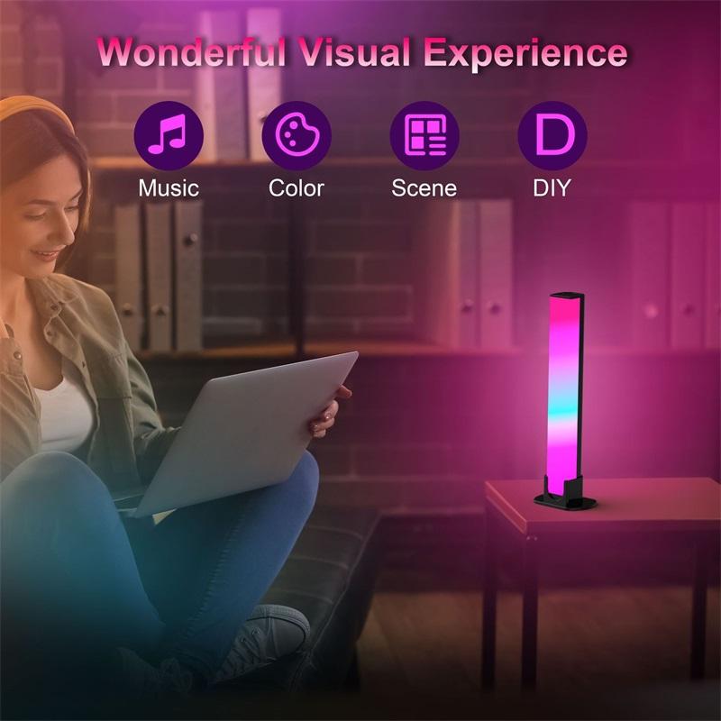 Gaming and party RGB music sync ambient light bar setup