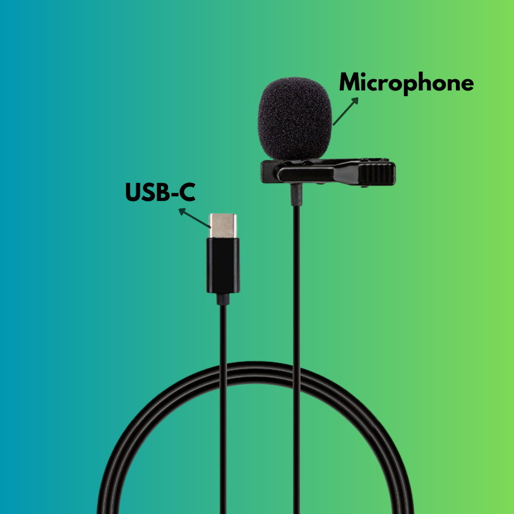 Type-C Lavalier Mic for Insta 360 X5 Yantralay 1.5M Wire
