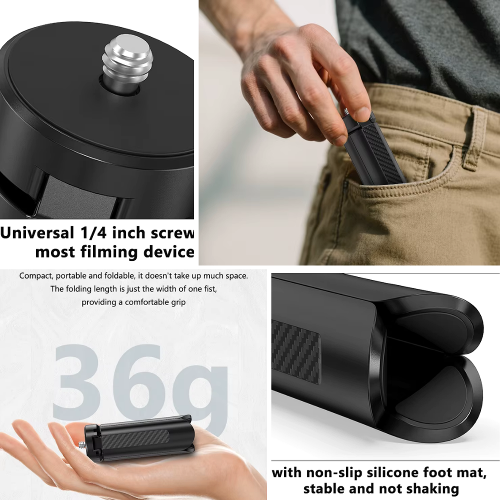 Compact desktop tripod for photography