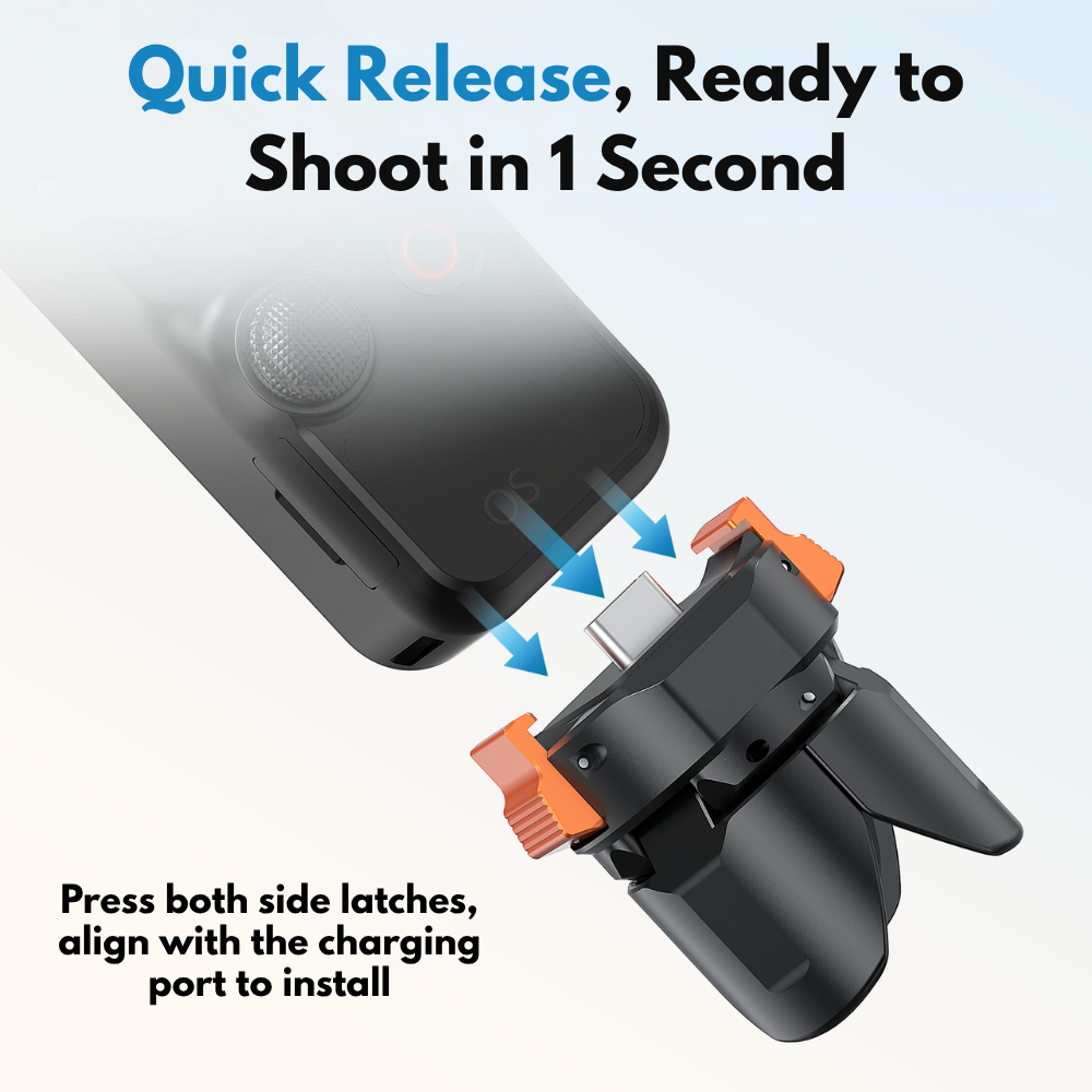 Mini Tripod Adapter for Pocket 3/4/4Pro compact aluminum construction